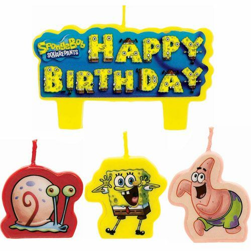 SpongeBob Squarepants Mini Molded Candles (Set of 4)