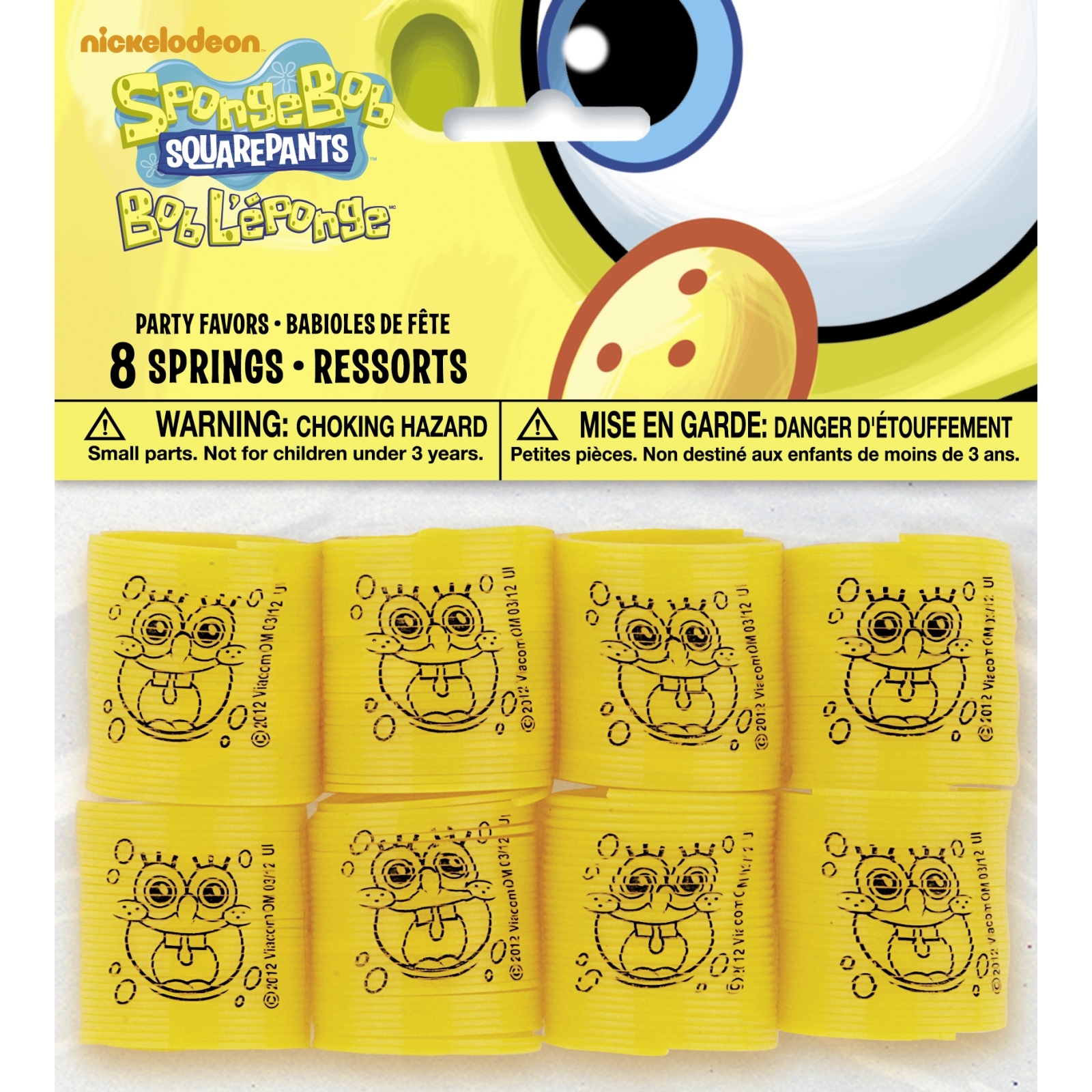 SpongeBob Squarepants Slinky Springs (Pack of 8)