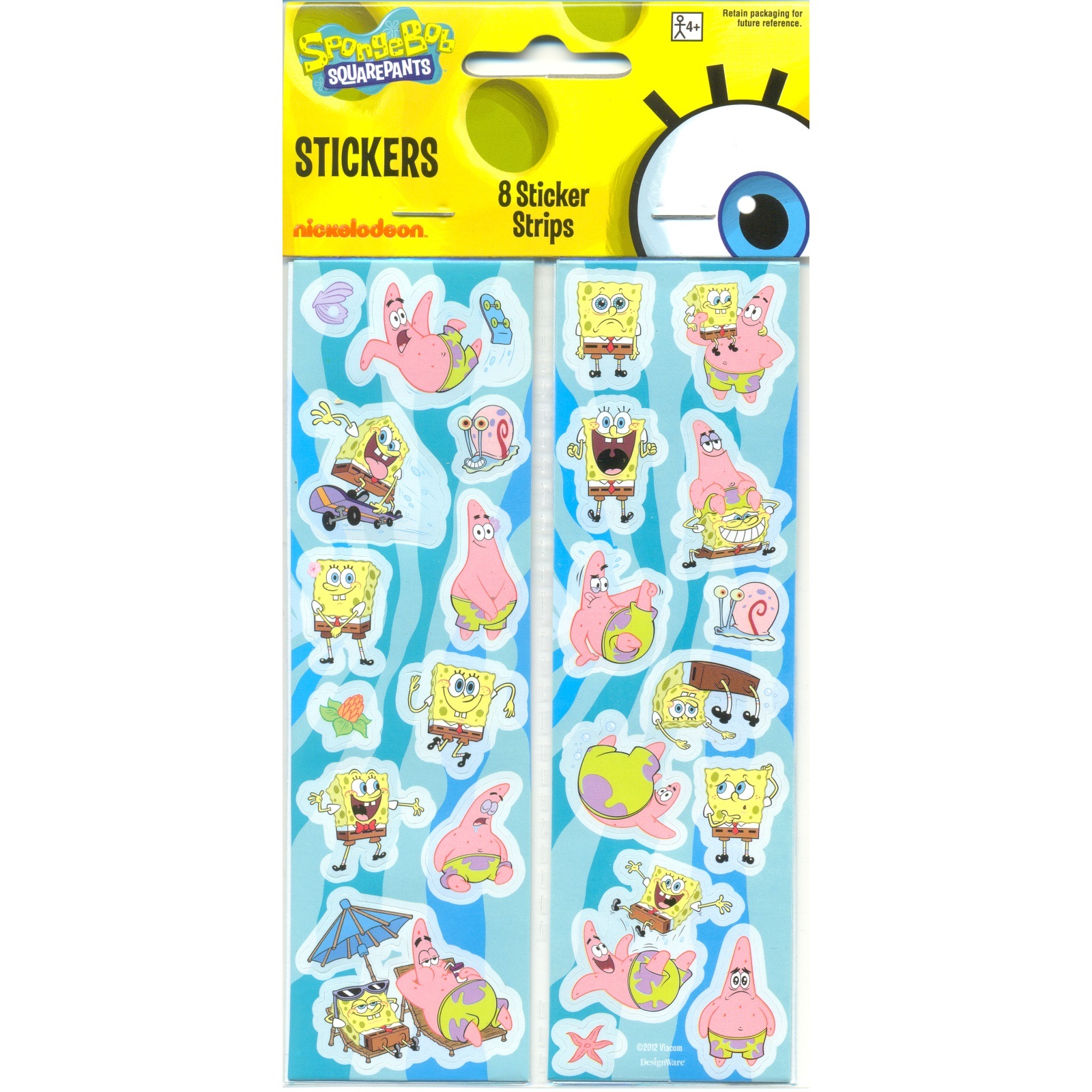 SpongeBob Squarepants Stickers (8 Sheets)