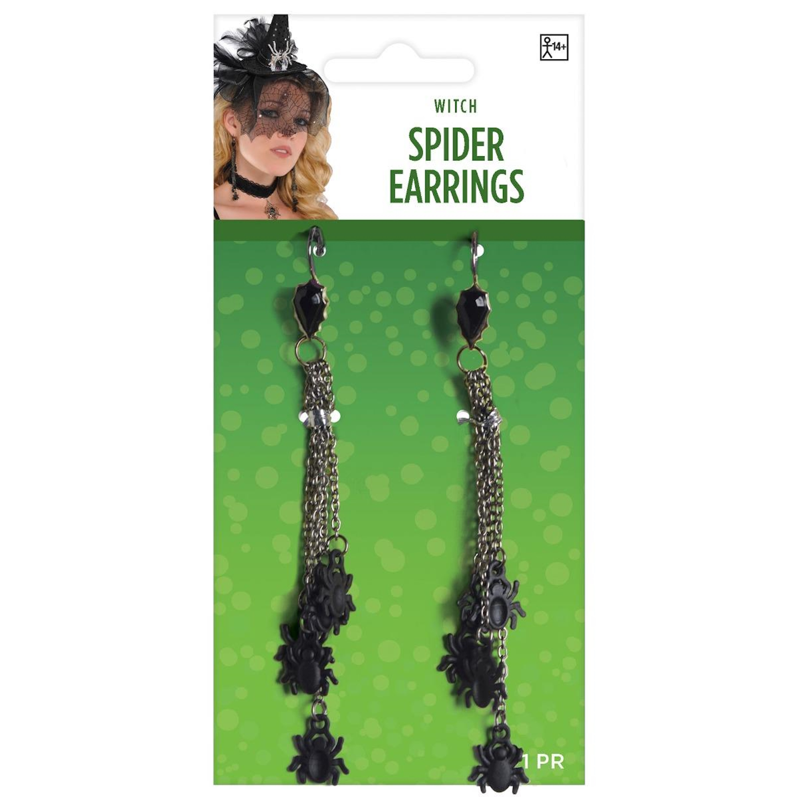 Spider Earrings Adult Costume Accessory