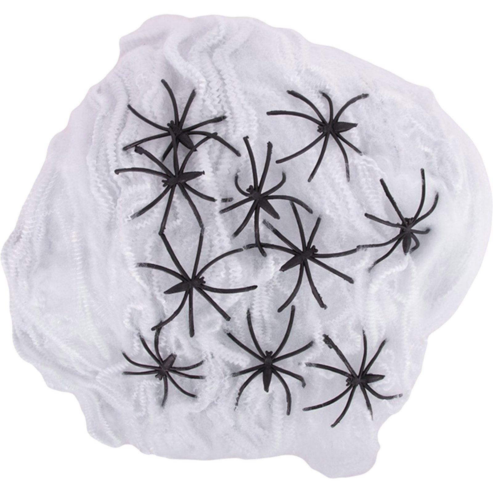 Stretchable White Spider Web Decoration 100g 