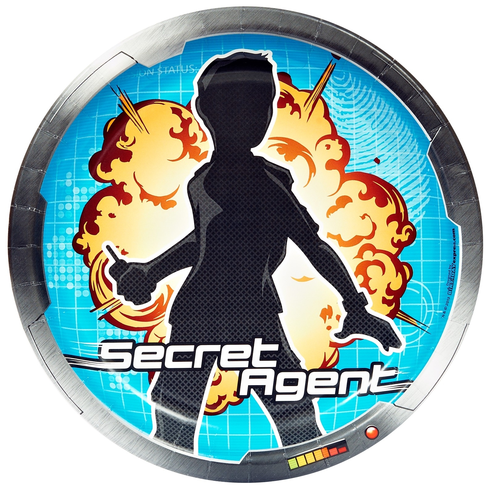 Secret Agent Large Paper Plates (Pack of 8)