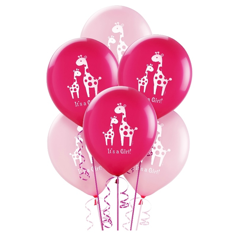 Sweet Safari Girl Balloons (Pack of 15)