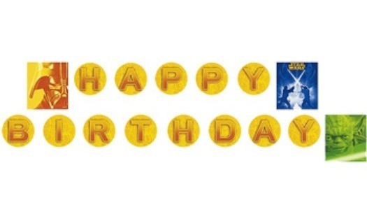 Star Wars Happy Birthday Banner