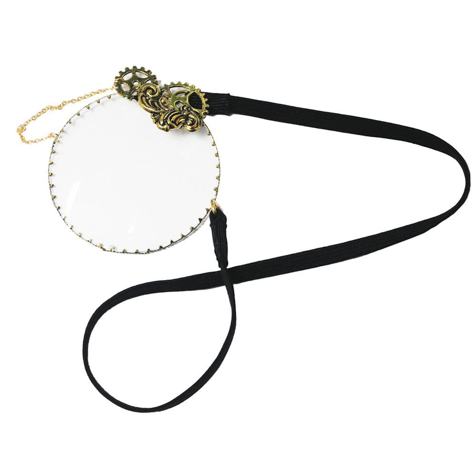 Steampunk Monocle Eye Patch Gears Adult Costume Accessory