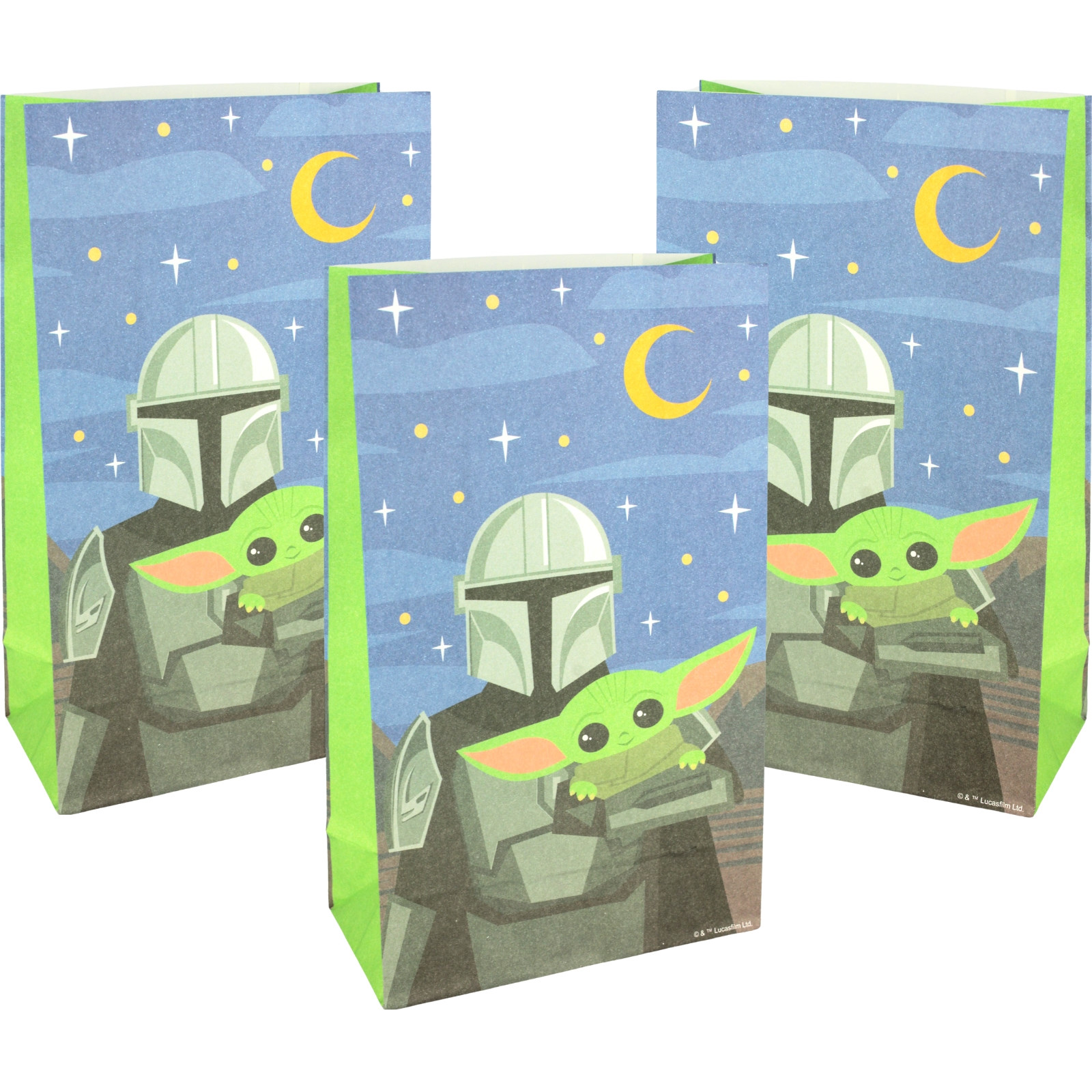 Star Wars Baby Yoda Paper Party Bags (Pack of 8)