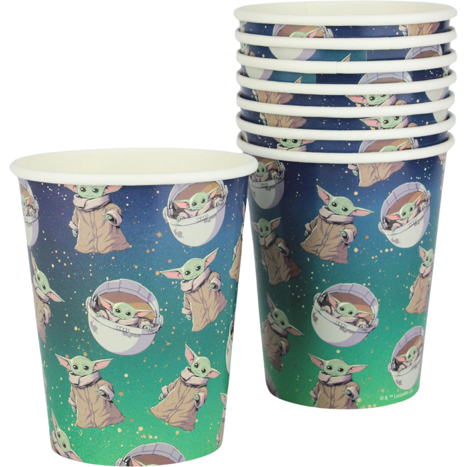 Star Wars The Mandalorian Paper Cups (Pack of 8)