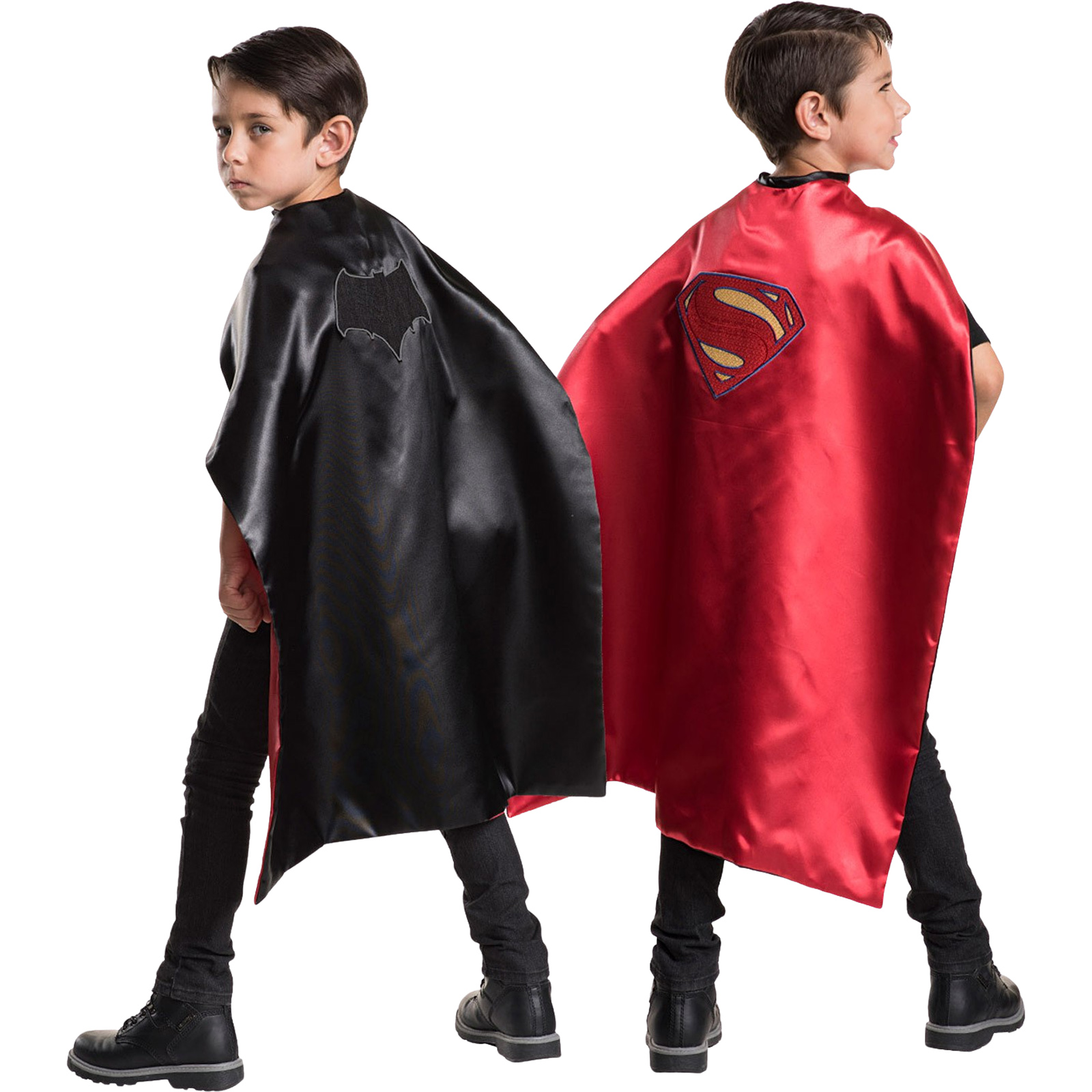 Reversible Superman To Batman Cape Kids Costume