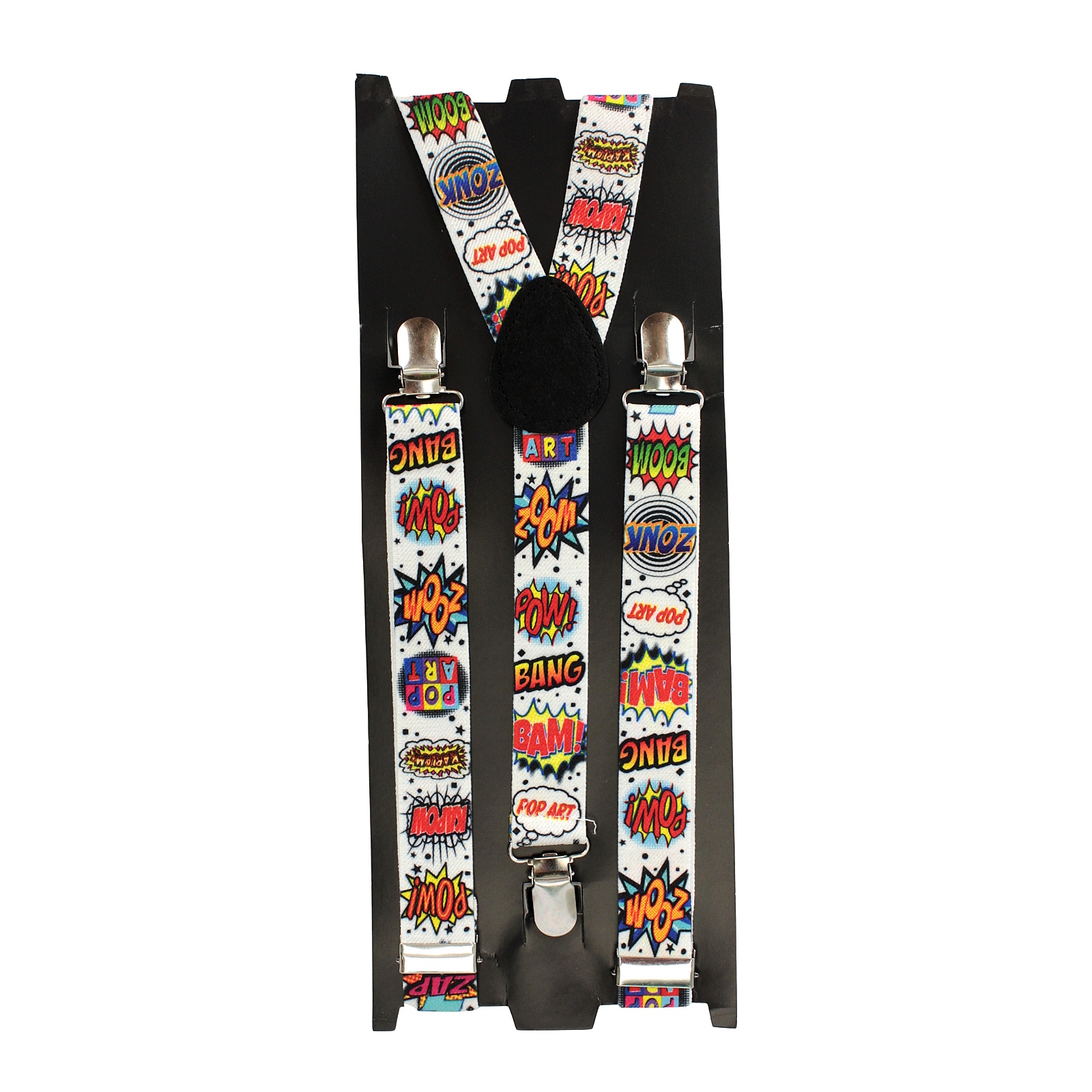 Pop Art Comic Print Suspender Braces 