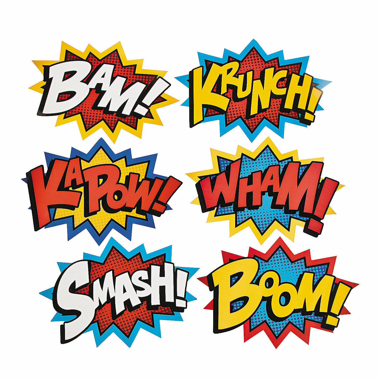 Superhero Jumbo Word Cutouts