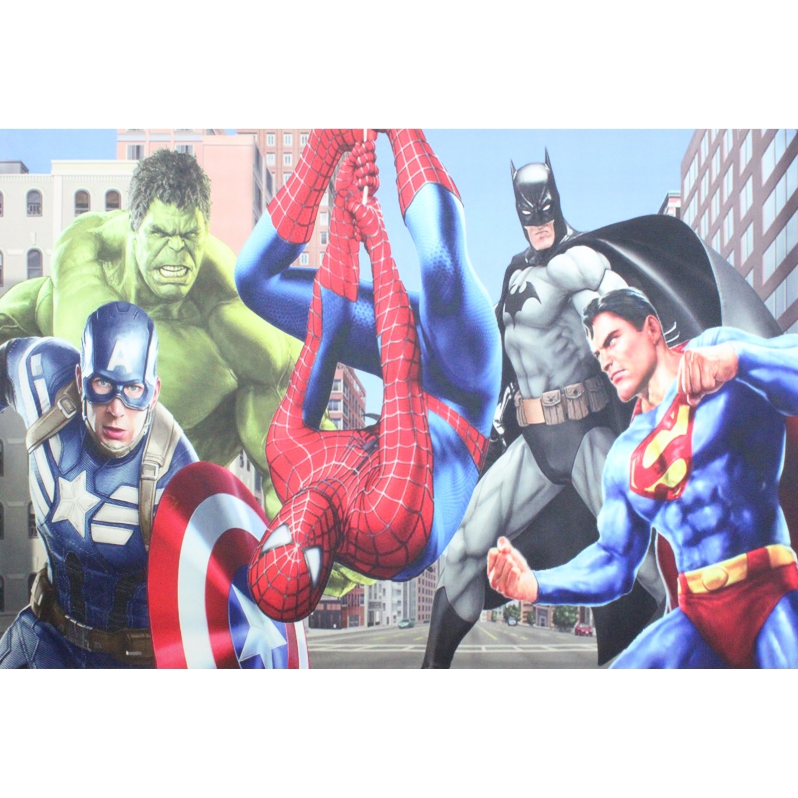 Superheroes Large Fabric Backdrop