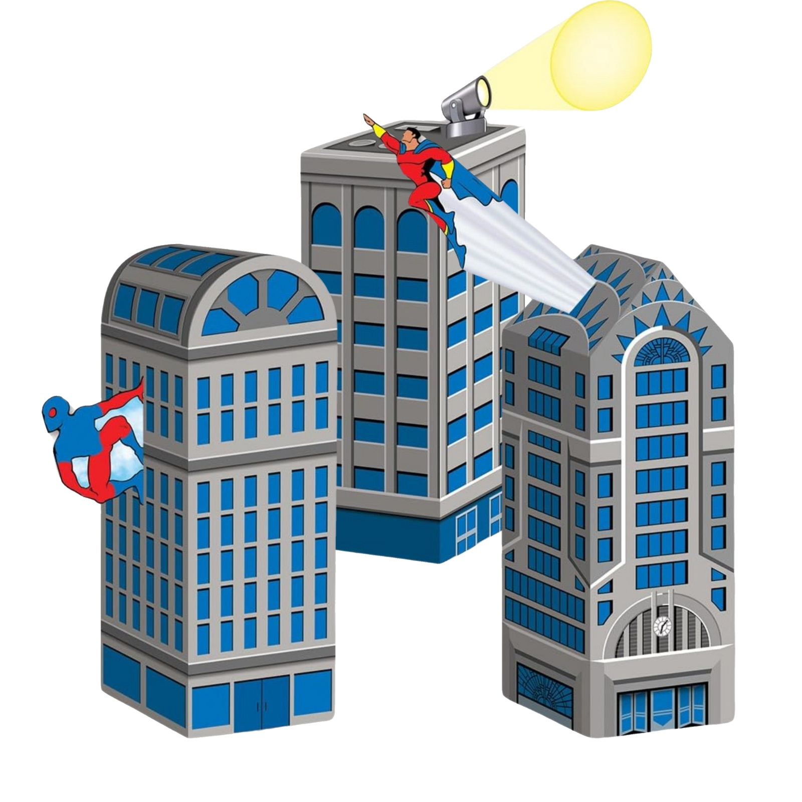 Hero City Scape Lolly/Treat Boxes (Pack of 3) 