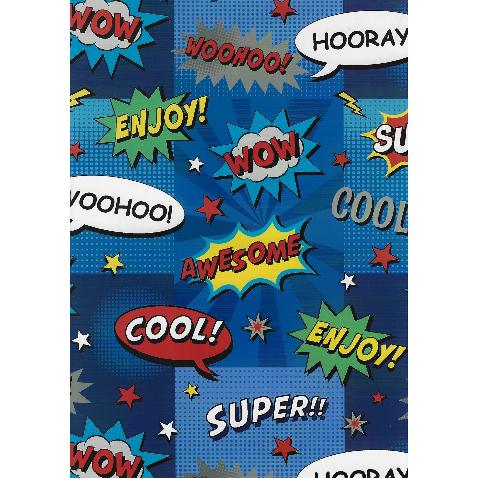 Superhero Comic Wrapping Paper (1 Sheet) 