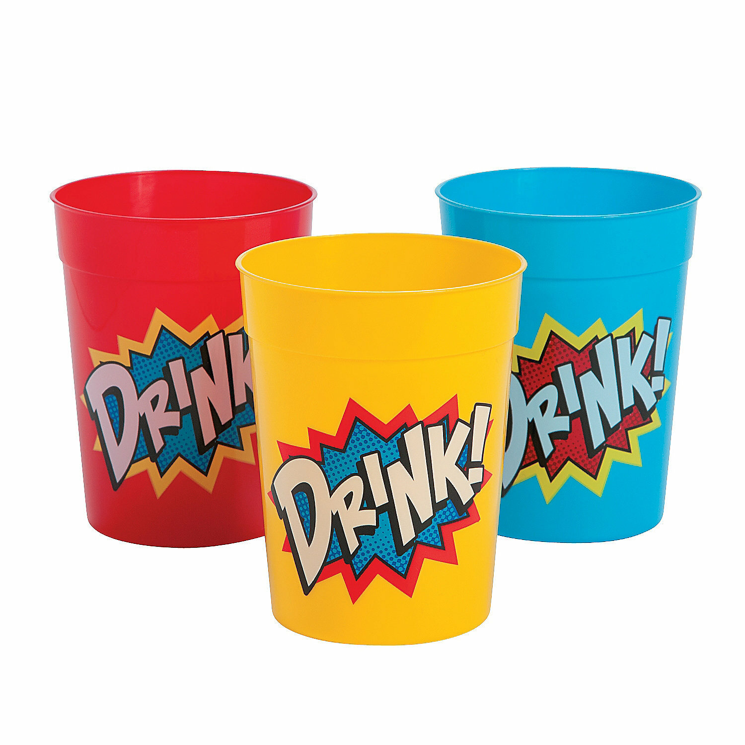 Superhero Plastic Cups (Pack of 12)