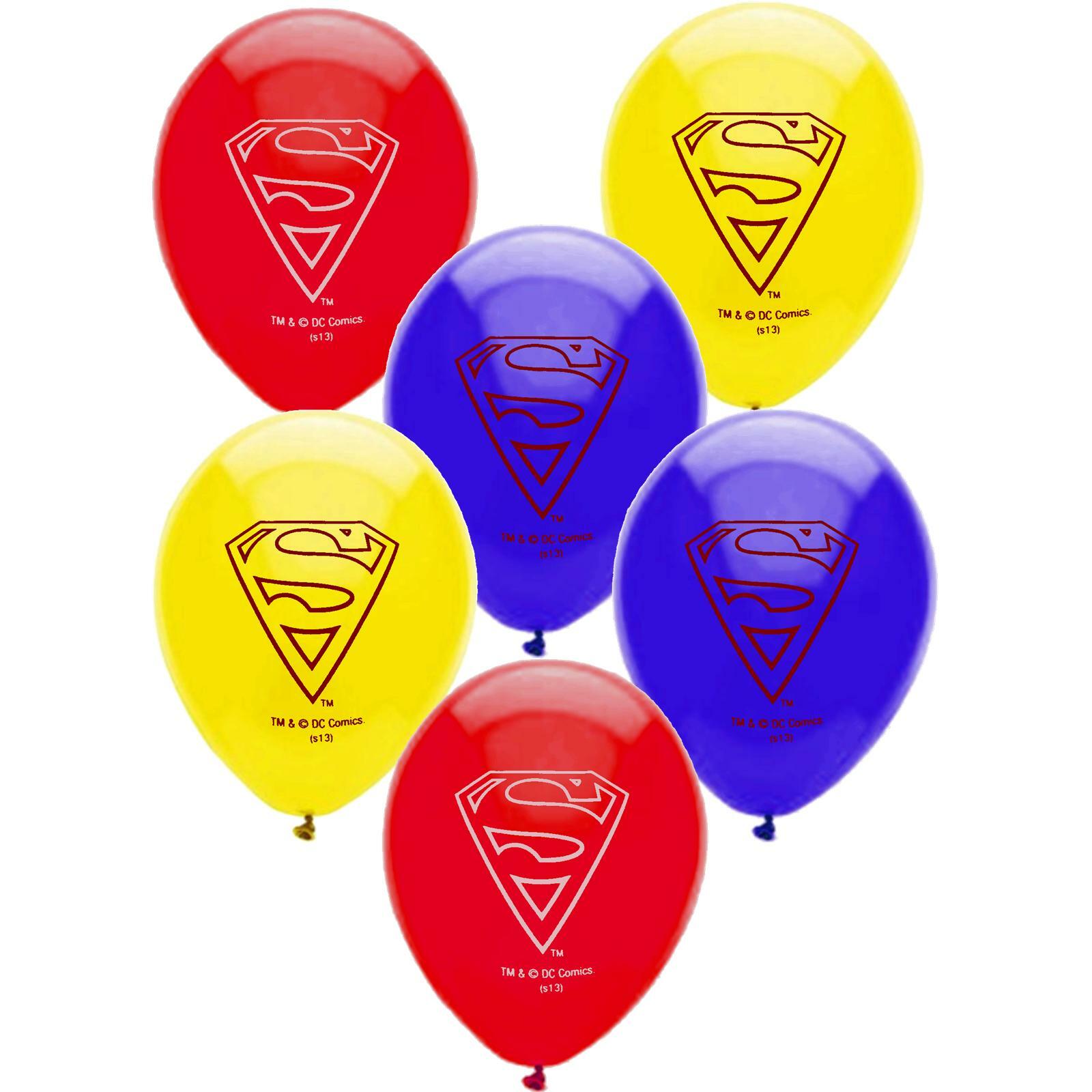 Superman Balloons (Pack of 6)