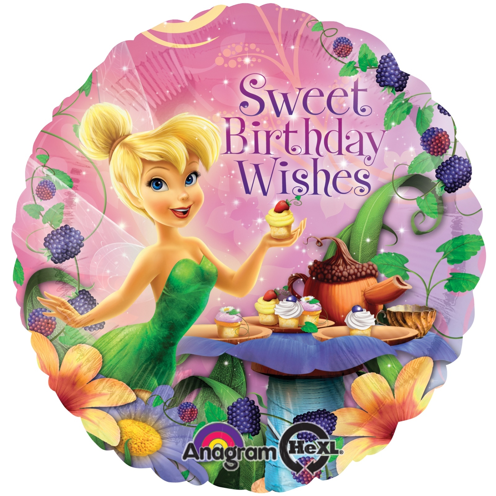 Tinkerbell Birthday Wishes Helium Balloon