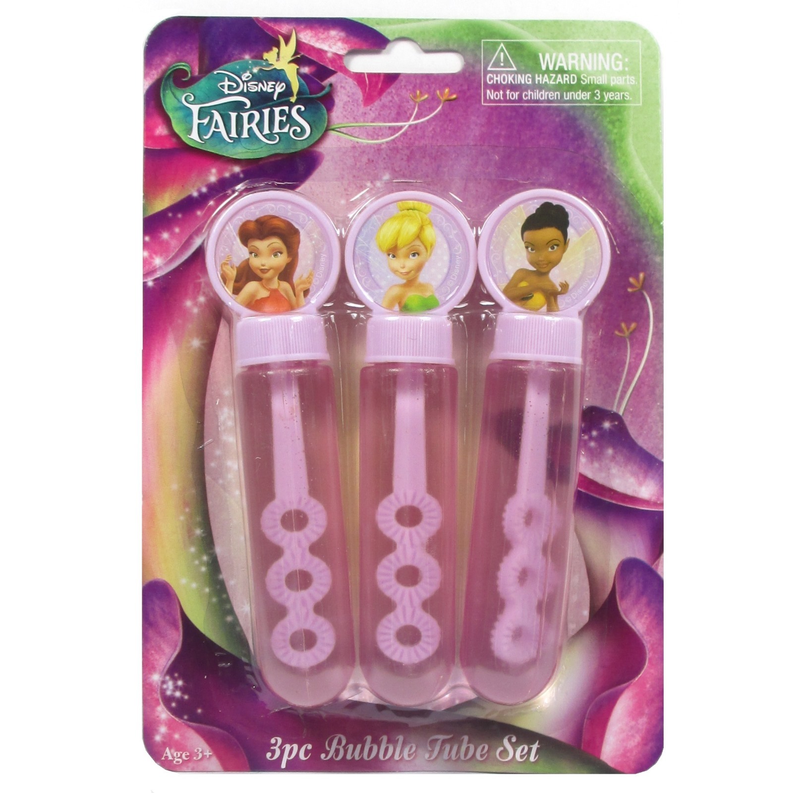 Disney Fairies Tinkerbell Bubble Tube Set (Pack of 3)
