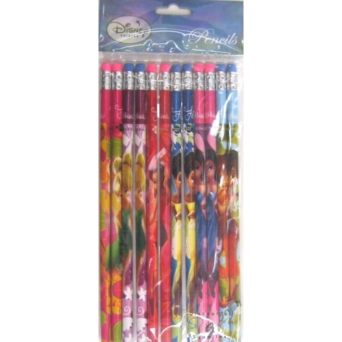 Disney Fairies Tinkerbell Pencils (Pack of 12)