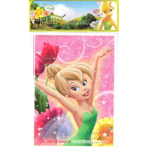 Tinkerbell Lolly/Treat Bags (Pack of 8)