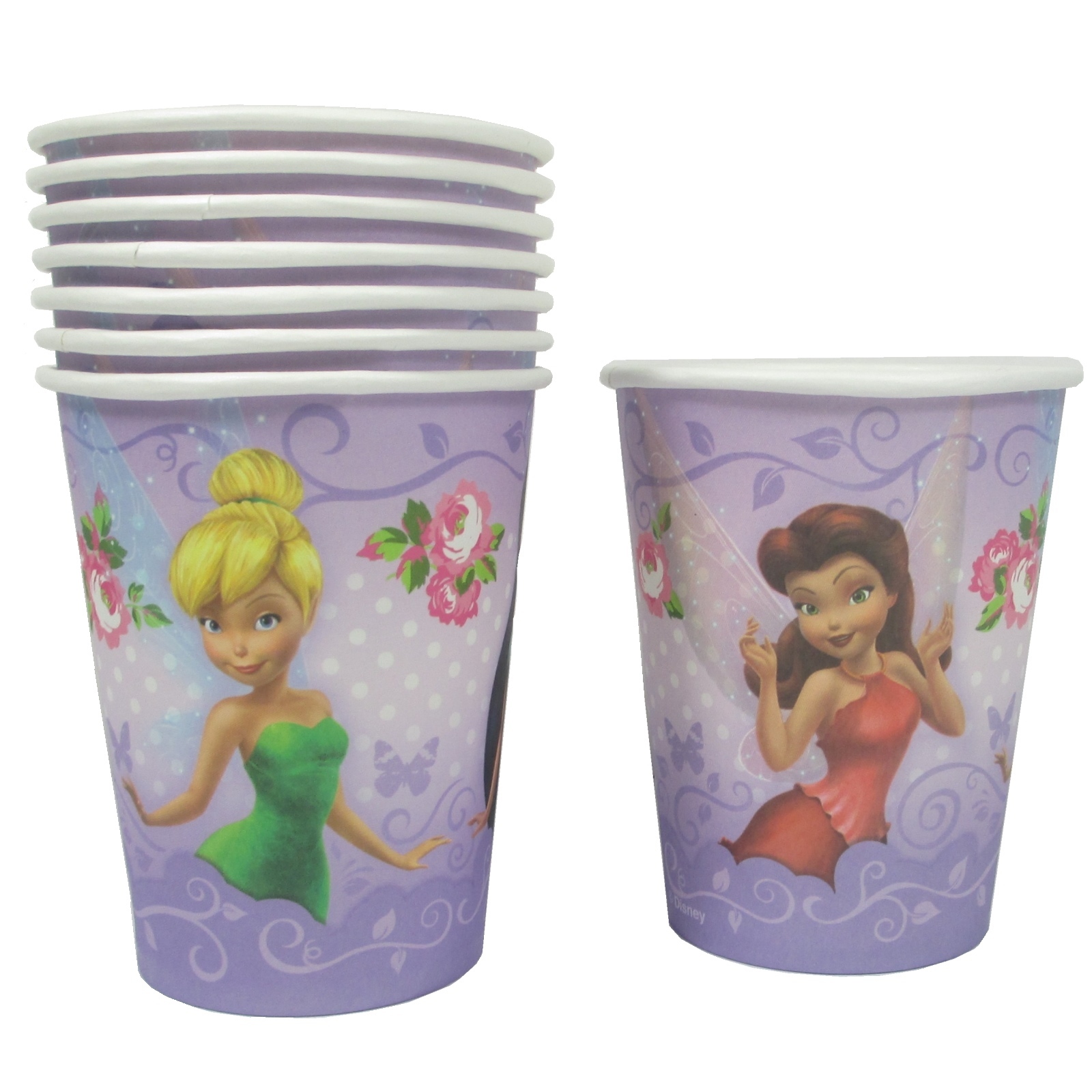 Disney Fairies Tinkerbell Paper Cups (Pack of 8)