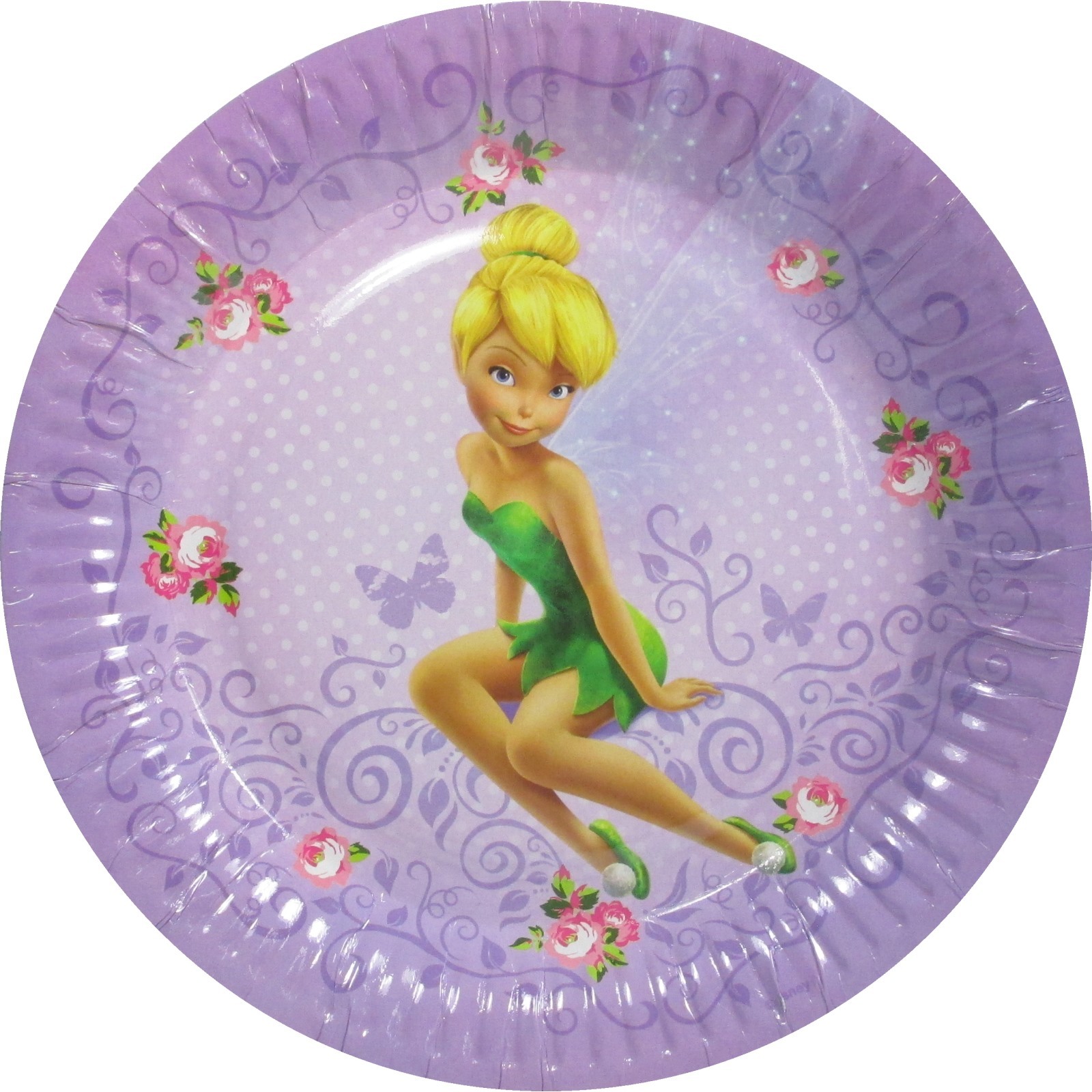 Disney Fairies Tinkerbell Large Paper Plates (Pack of 8)