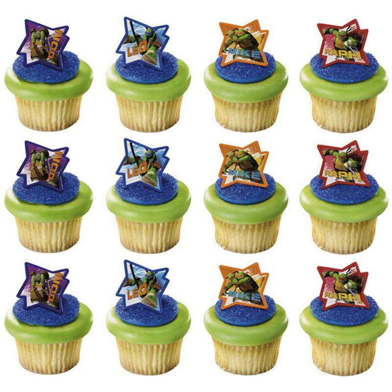 Teenage Mutant Ninja Turtles Cupcake Rings (Pack of 12)