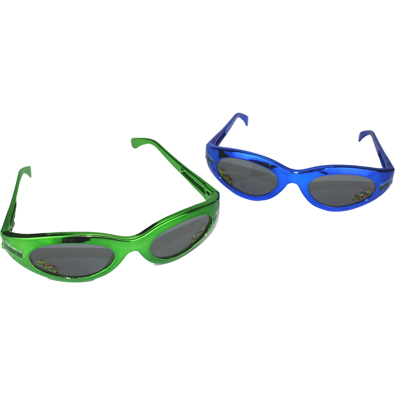 Teenage Mutant Ninja Turtles Green & Blue Plastic Glasses (Pack of 6)