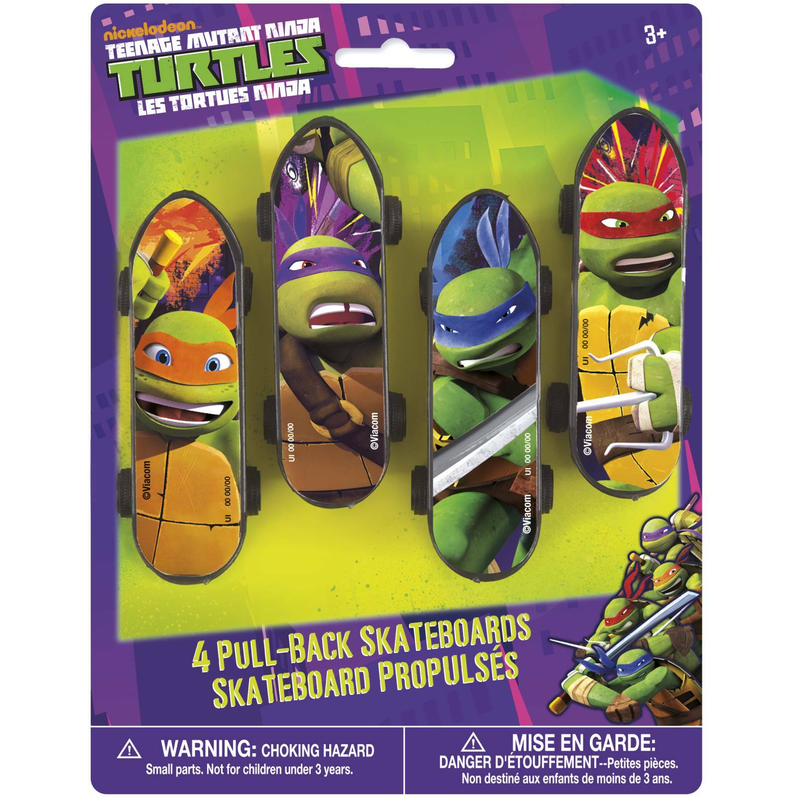 Teenage Mutant Ninja Turtles Mini Skateboards (Pack of 4)
