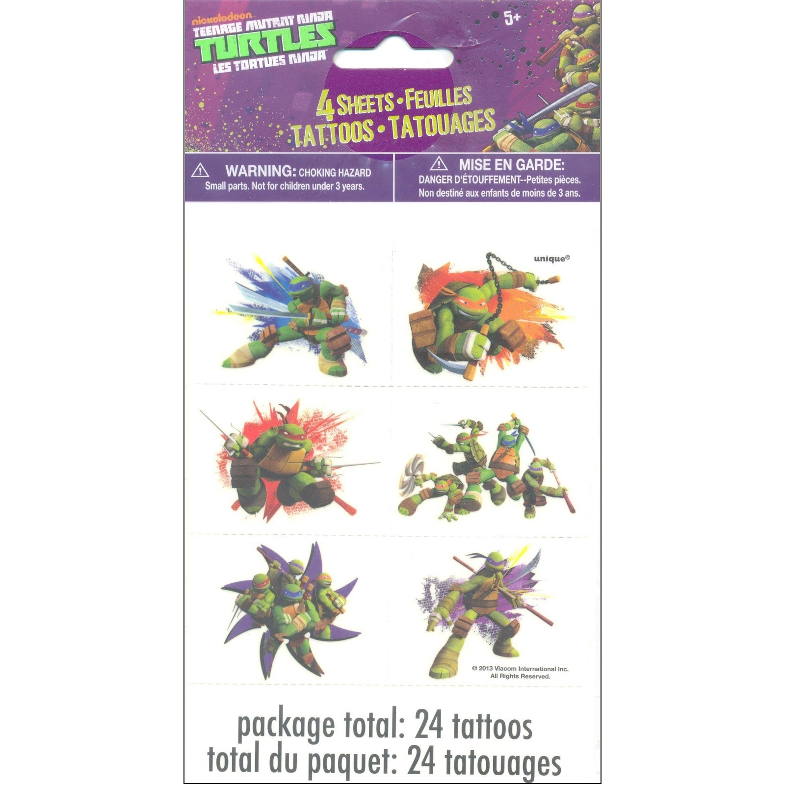 Teenage Mutant Ninja Turtles Tattoos (4 Sheets)