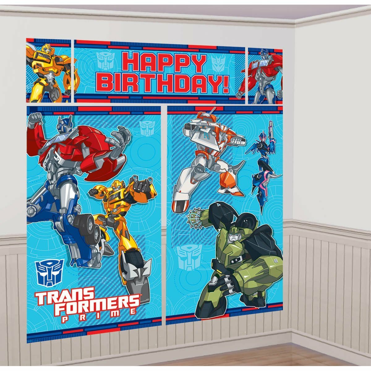Transformers Prime Scene Setter Wall Decorations