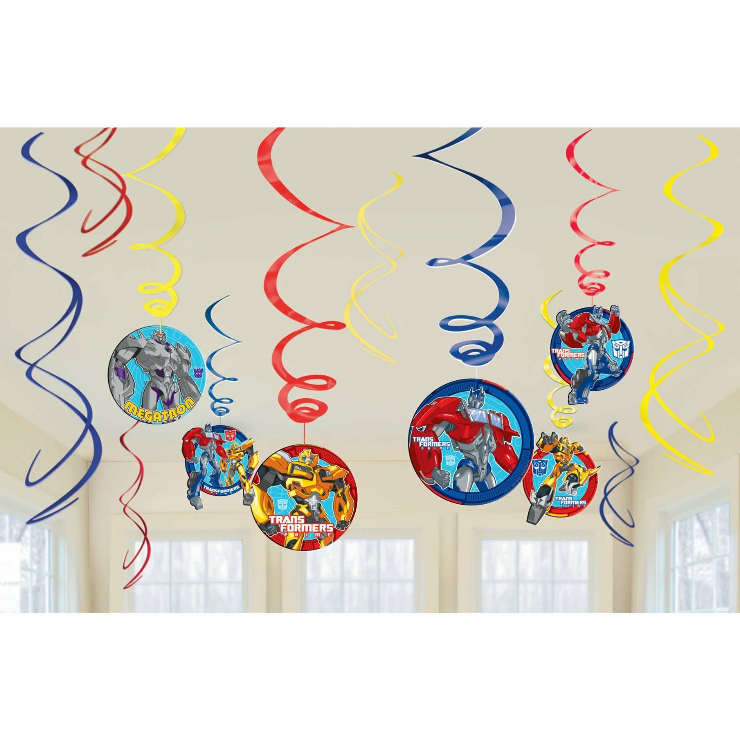 Transformers Prime Swirl Decorations (Pack of 12)