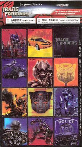 Transformers Stickers (2 Sheets)