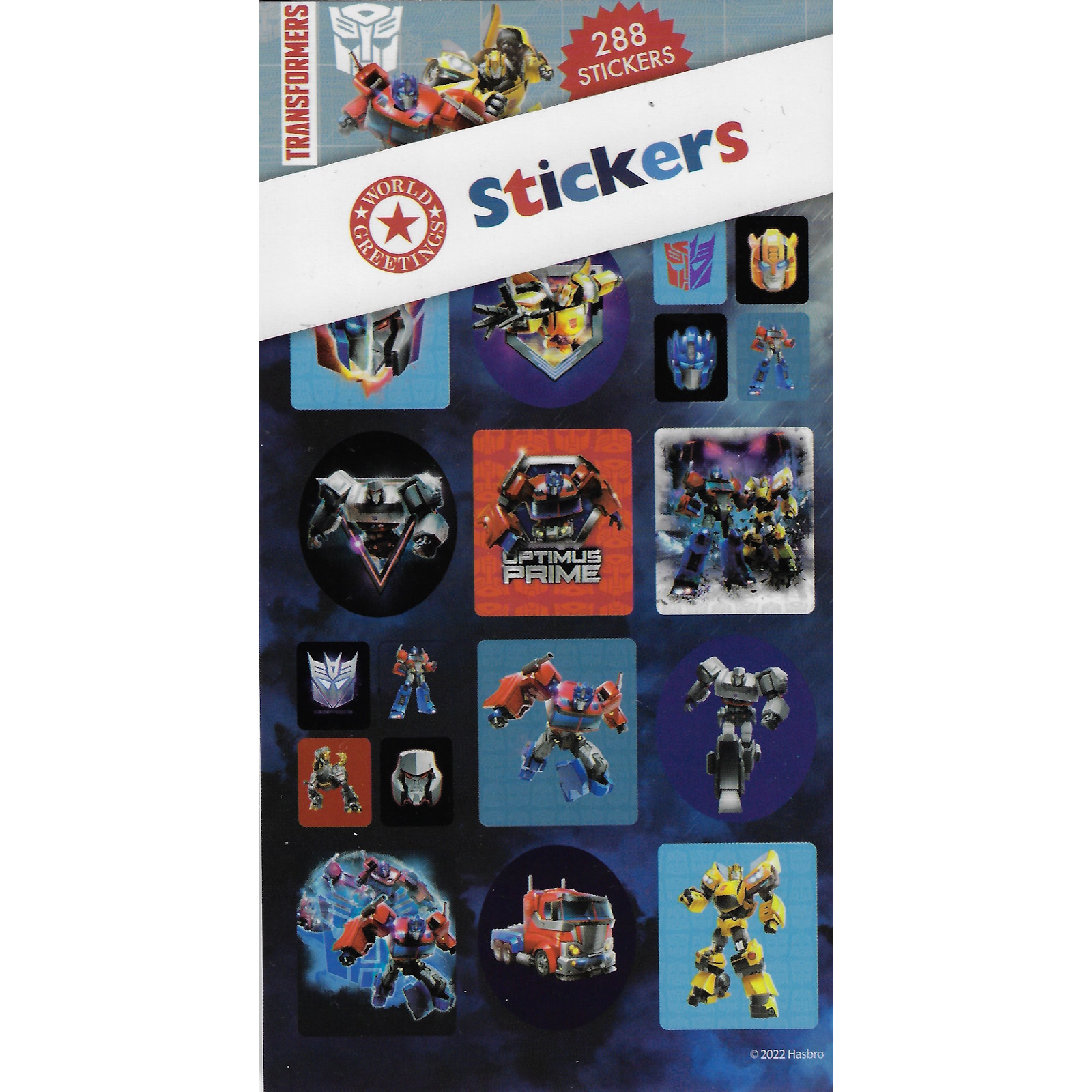 Transformers Sticker Book (12 Sheets) 
