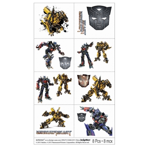Transformers Tattoos (Pack of 8)