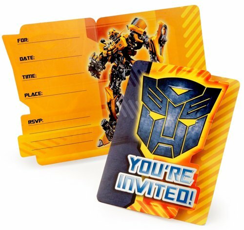 Transformers: Revenge of the Fallen Party Invitations (Pack of 8)