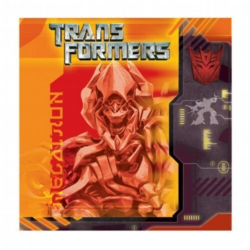 Transformers Small Napkins / Serviettes (Pack of 16)