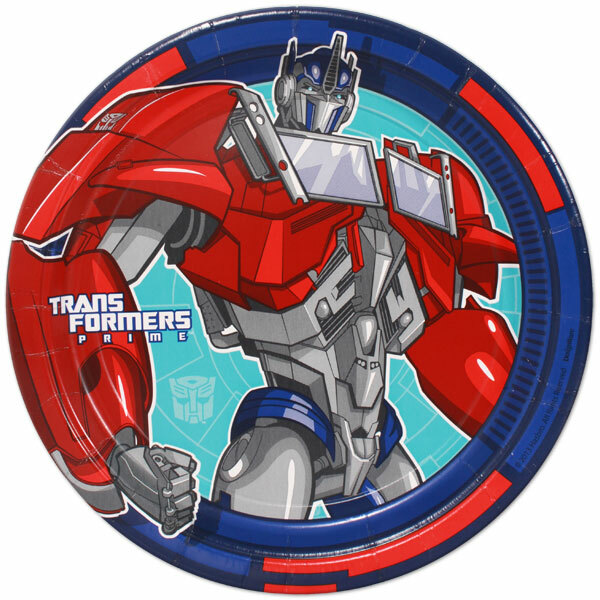 Transformers Prime Large Paper Plates (Pack of 8)