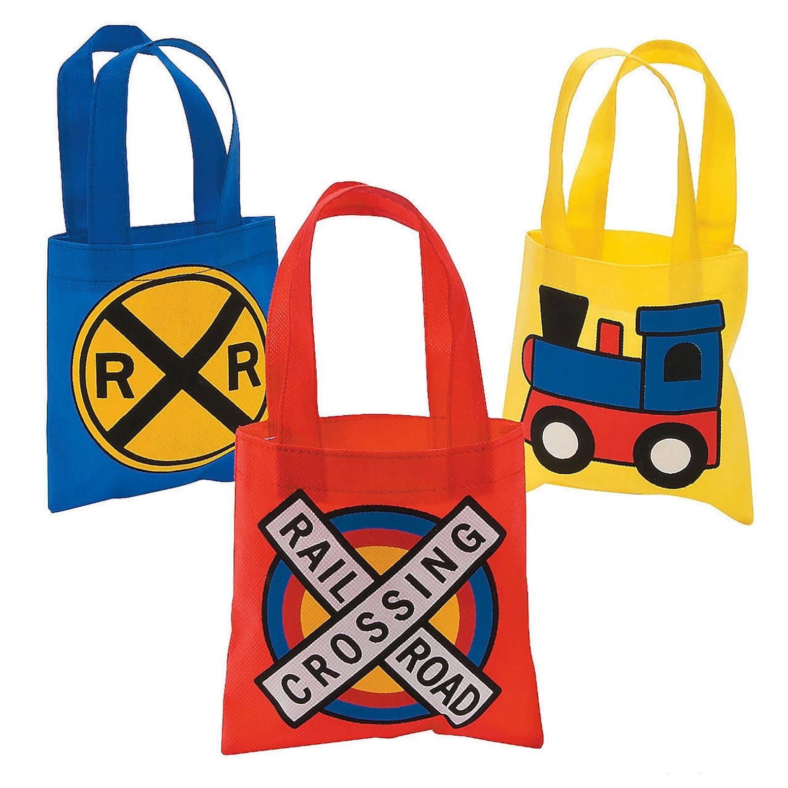 Mini Train Tote Bags (Pack of 12)