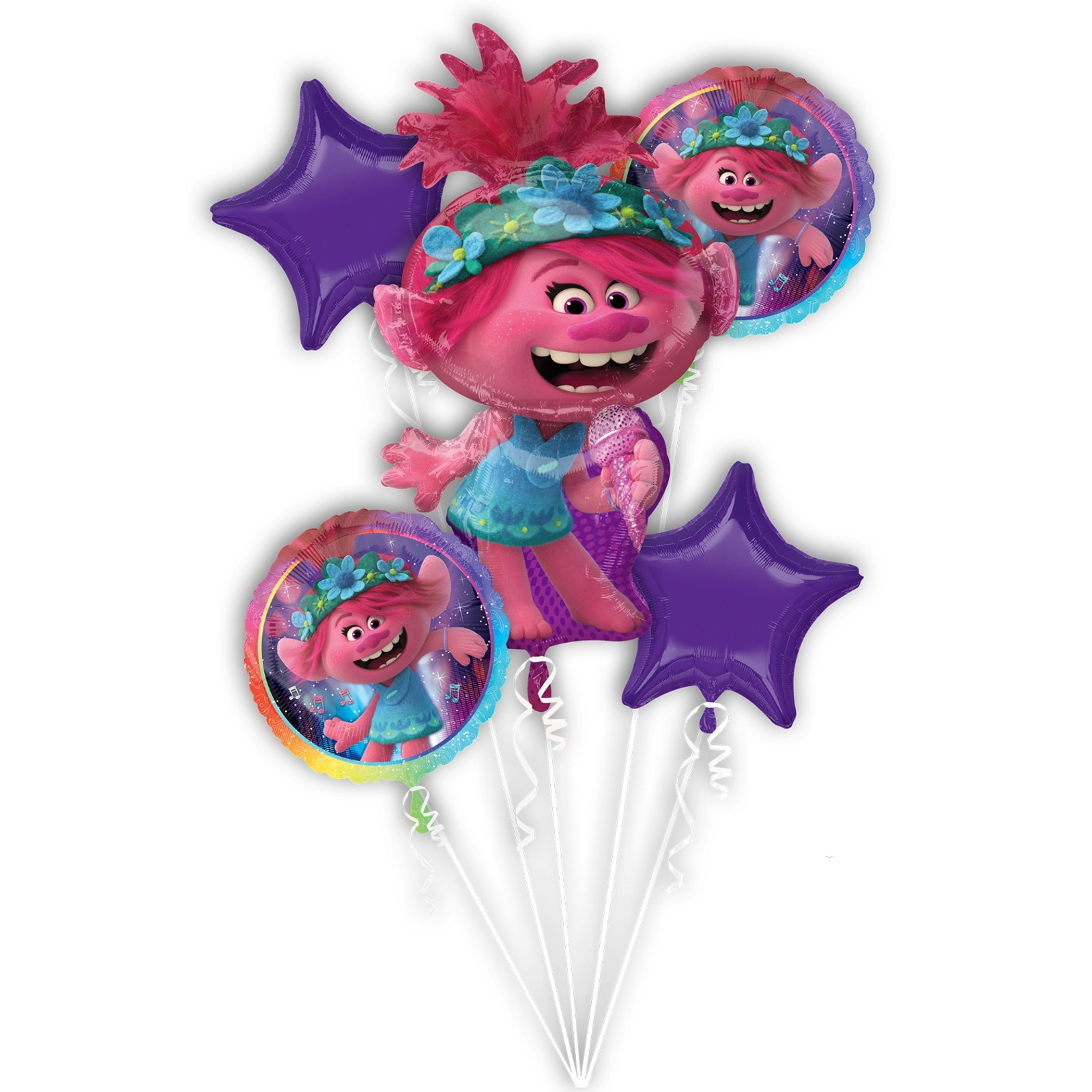 Trolls World Tour Helium Balloon Bouquet 