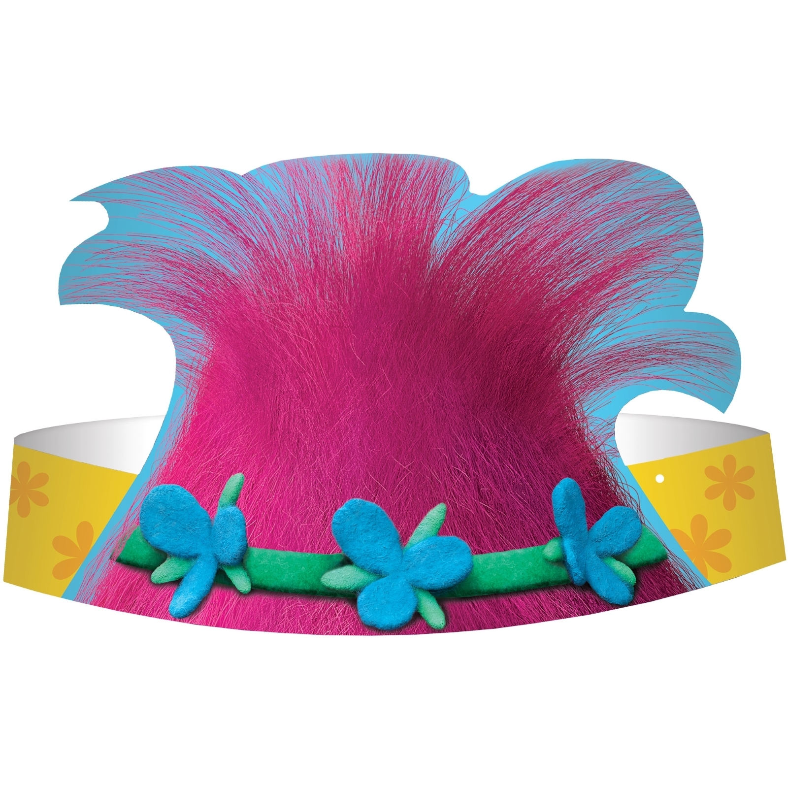 Trolls Party Hats (Pack of 8)