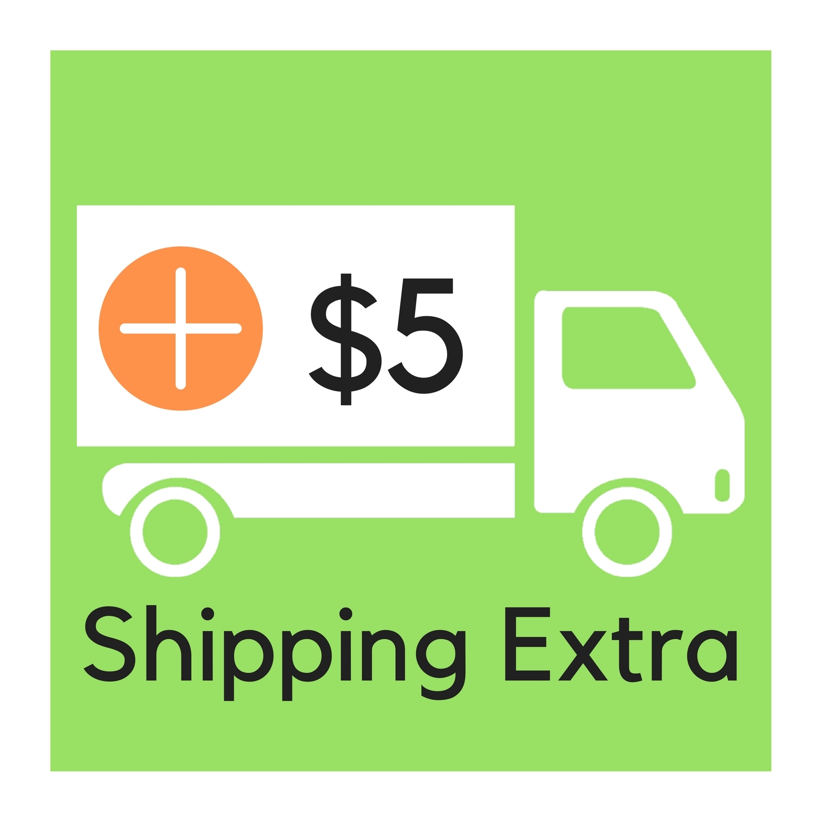 Shipping Extra $5