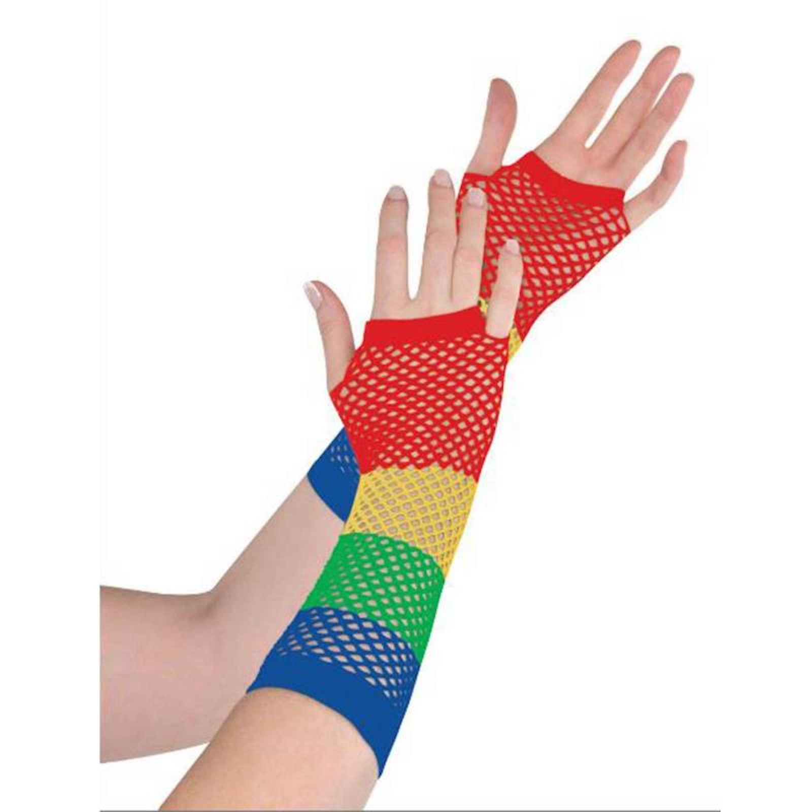 Fishnet Gloves Multi Coloured