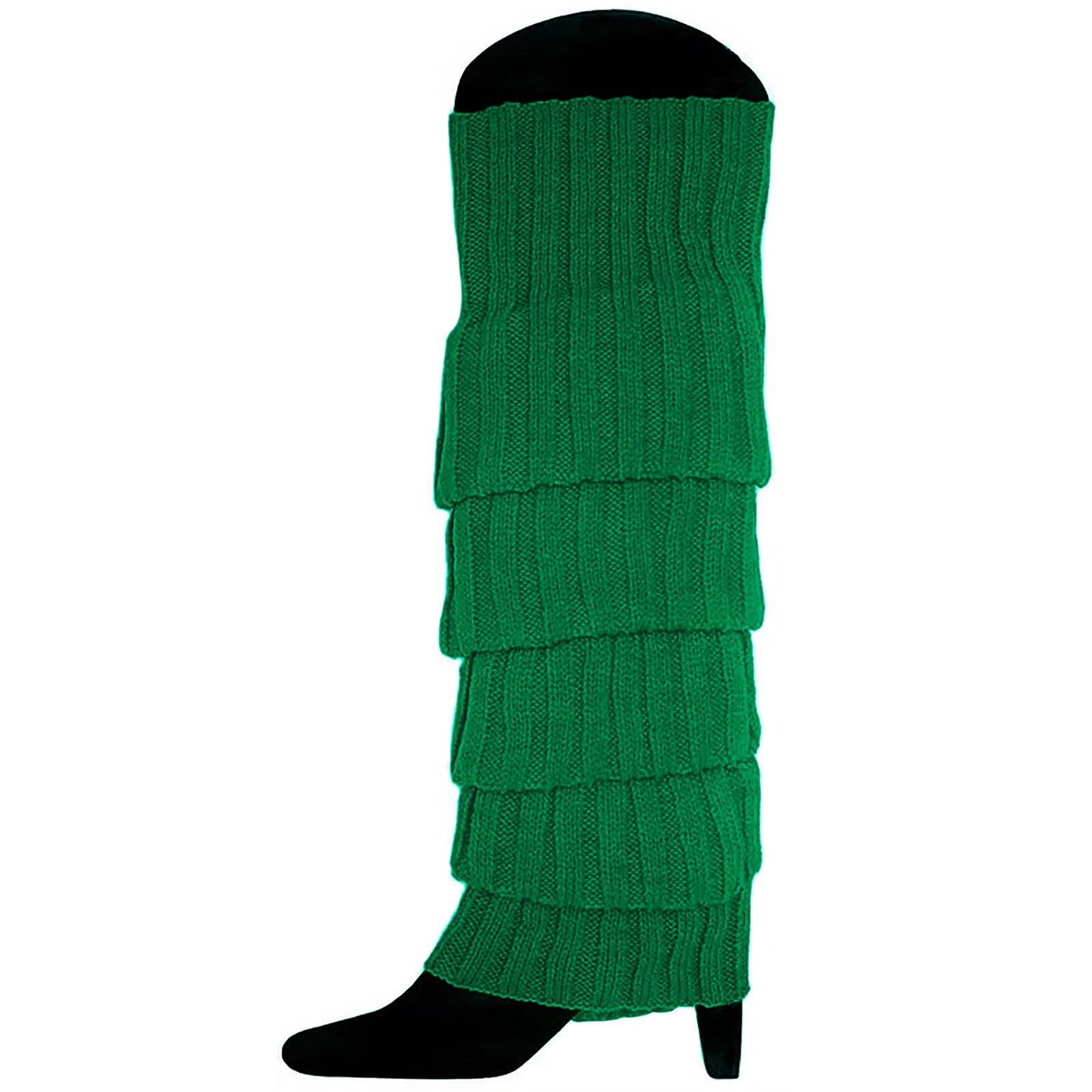 Green Knitted Leg Warmers