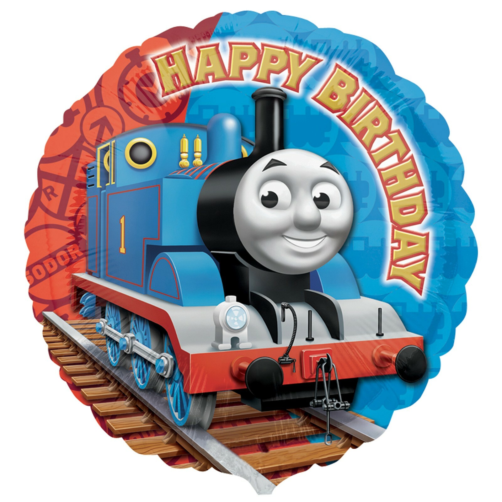 Thomas The Tank Engine Happy Birthday Helium Balloon