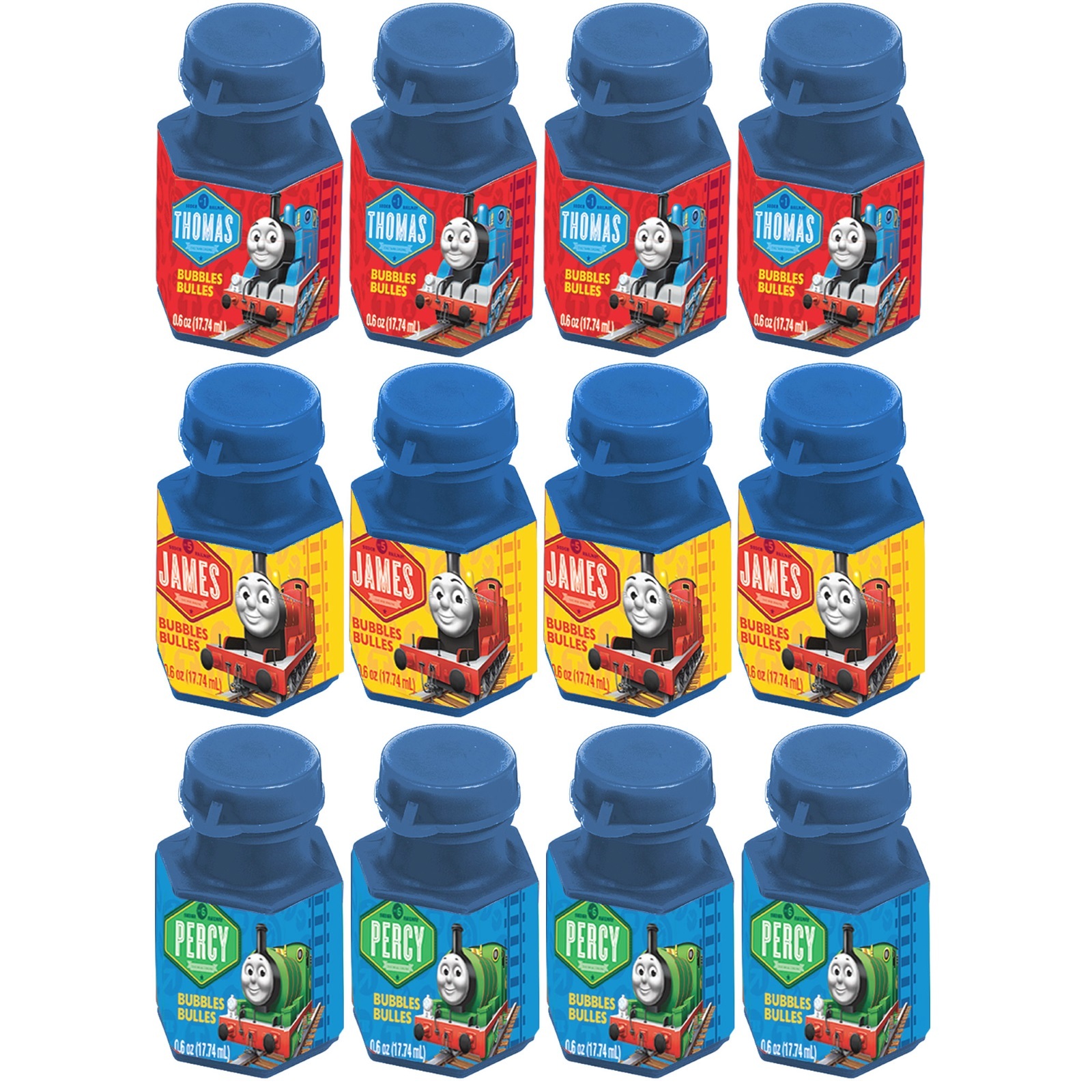 Thomas The Tank Engine Mini Bubble Bottles (Set of 12)