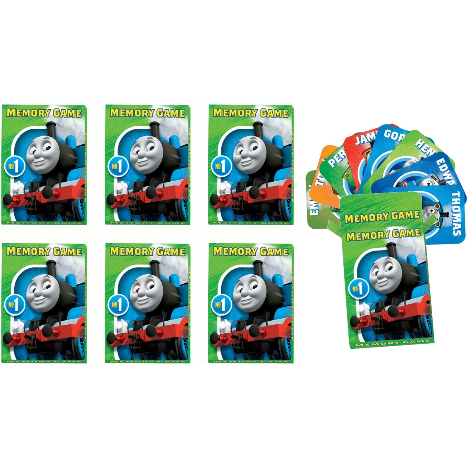 Thomas the Tank Engine All Aboard Mini Memory Game (Pack of 6)