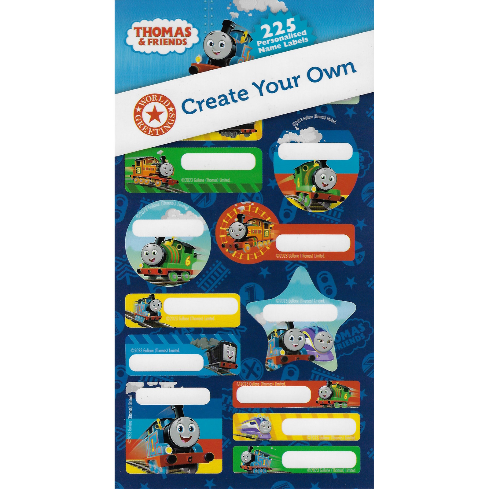Thomas and Friends Create Your Own Name Labels Sticker Book (15 Sheets)