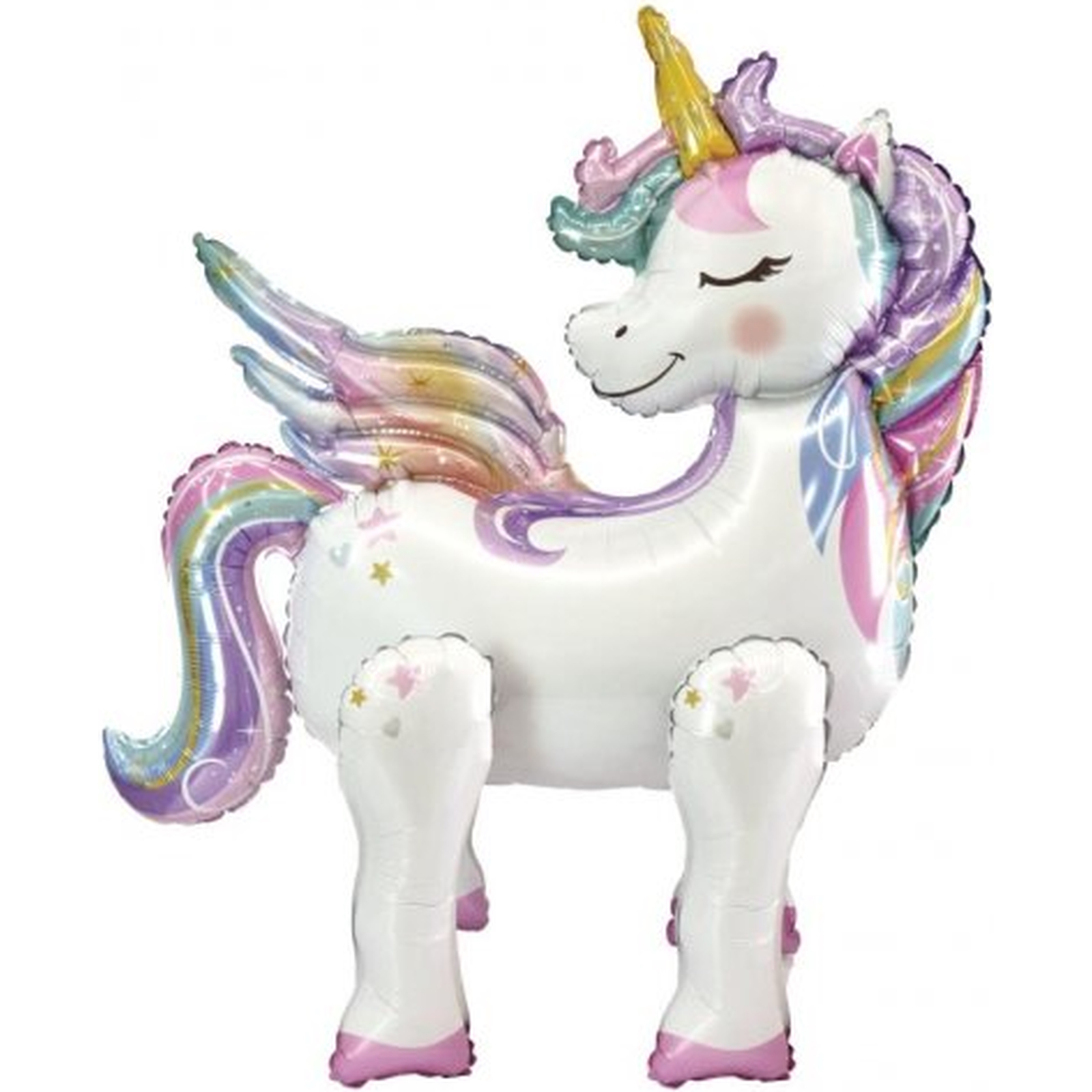 Standing Airz Unicorn Air Fill Foil Balloon 66cm