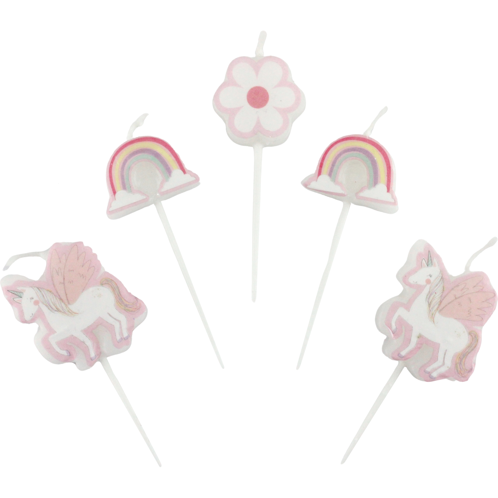 Sweet Unicorn Candles (Set of 5)