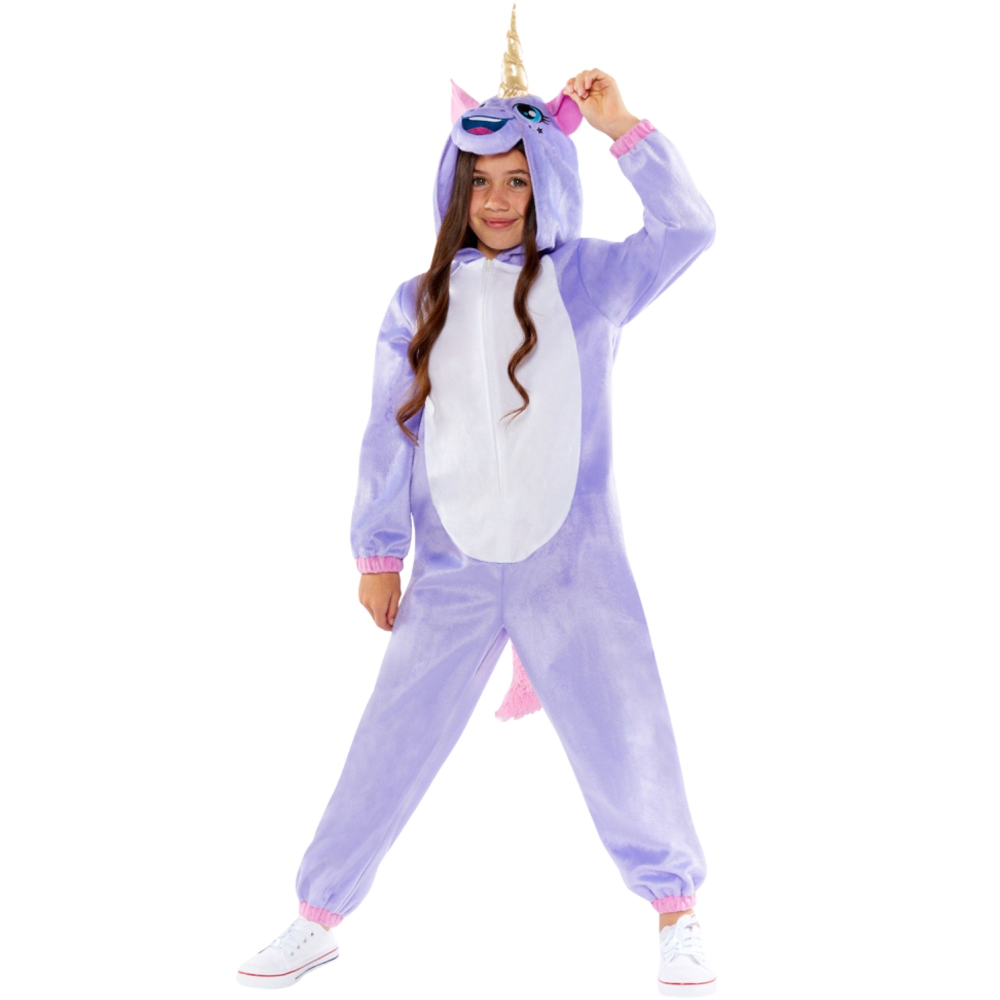 Plush Purple Unicorn Girls Costume 3-4 Years